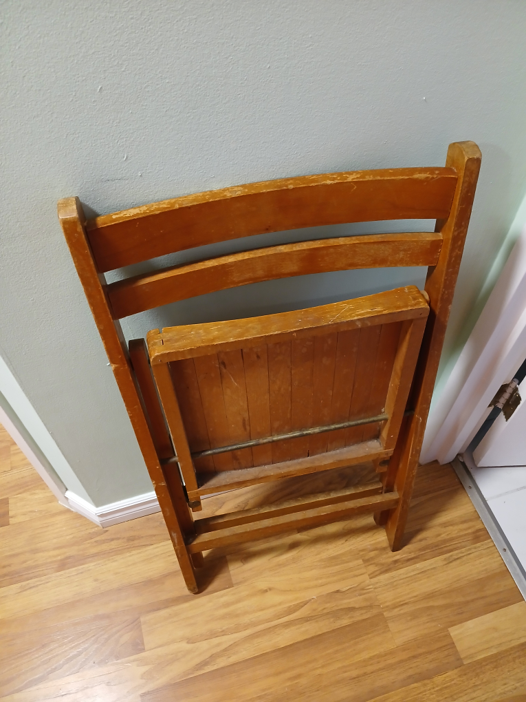Vintage Wooden Folding Chair