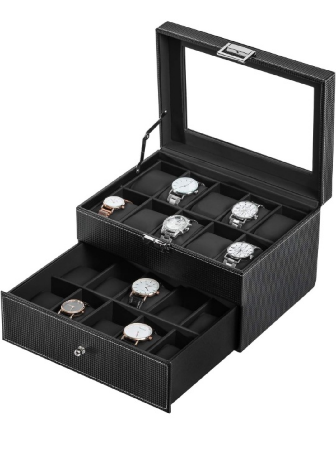 BASTUO 20-Watch Box with Glass Top - photo 4