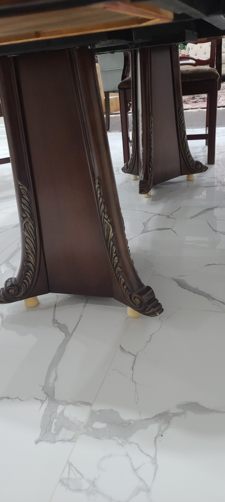 Gorgeous Dark Wood Dining Table Set with 6 Chairs - photo 5
