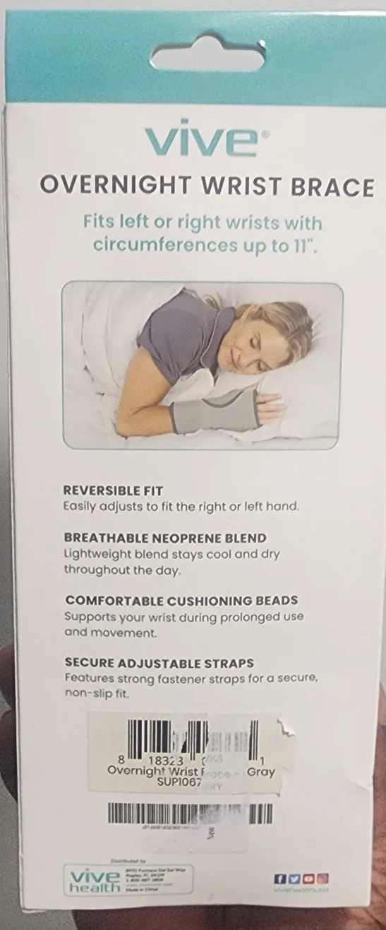 Vive Overnight Wrist Brace - Gray image indicator(3)
