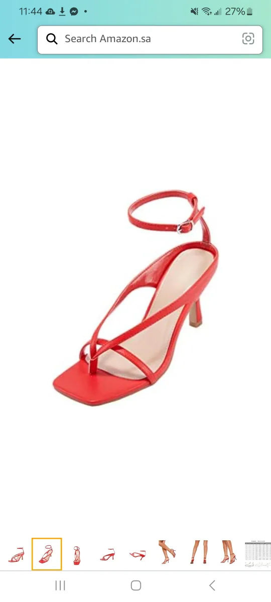 VETASTE Women's Stiletto Heel Ankle Strap Sandals, Size 7.5 image indicator(9)