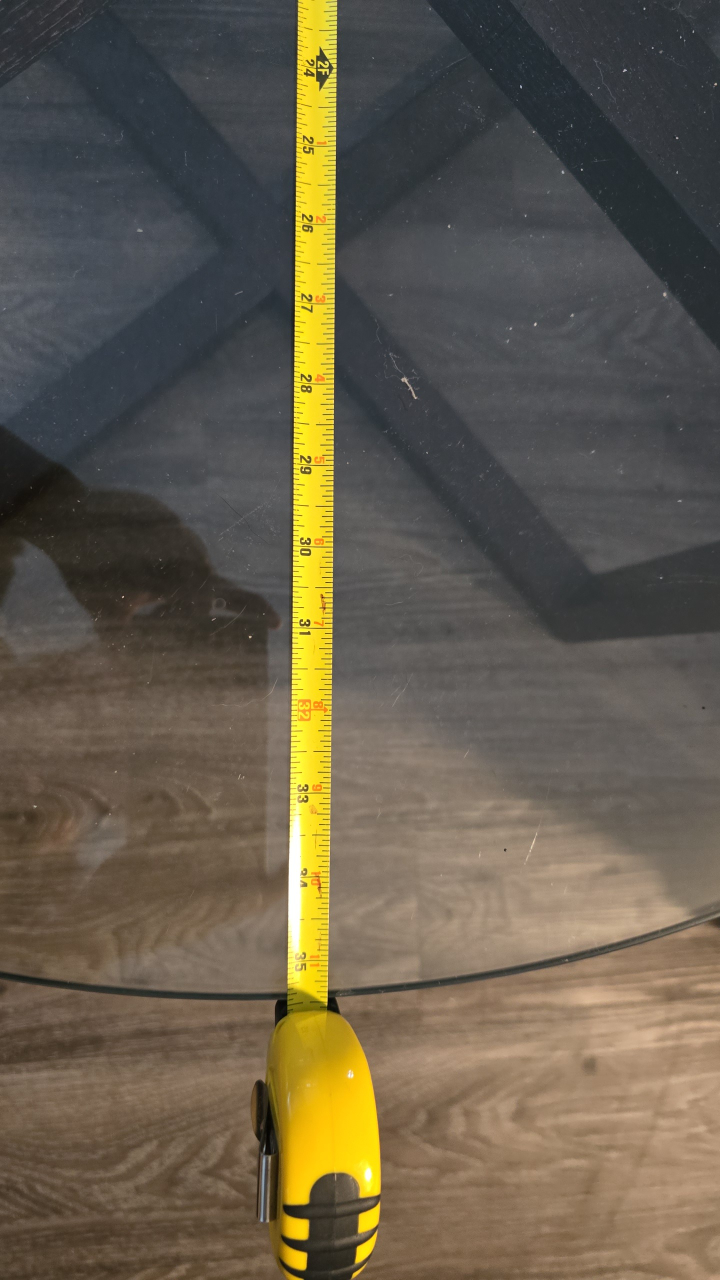 Round tempered glass coffee table - photo 3