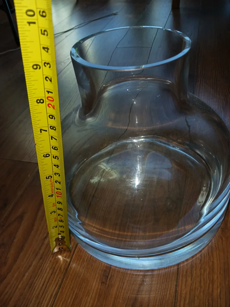 🌷gorgeous Large Clear Glass Vase image indicator(2)