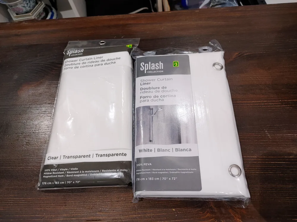 New Shower Curtain Liner and Curtain Set thumbnail