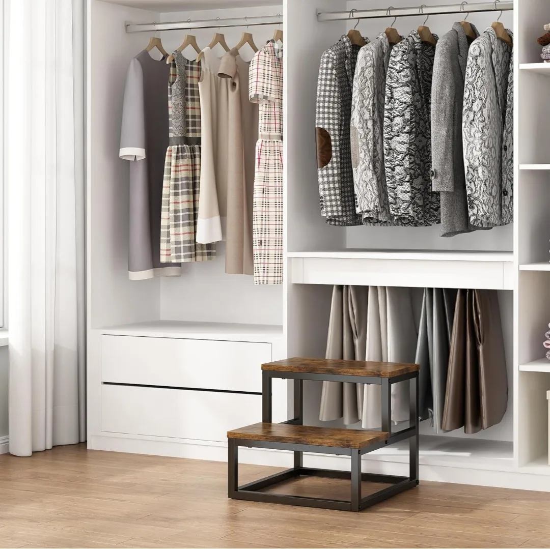 Wisdom Star 2-TIER STEP STOOL - Rustic Brown image indicator(7)