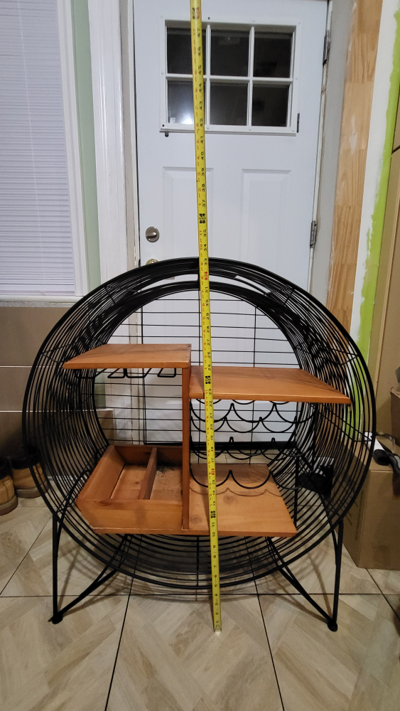 Mid-Century Modern Round Wine Rack - photo 4