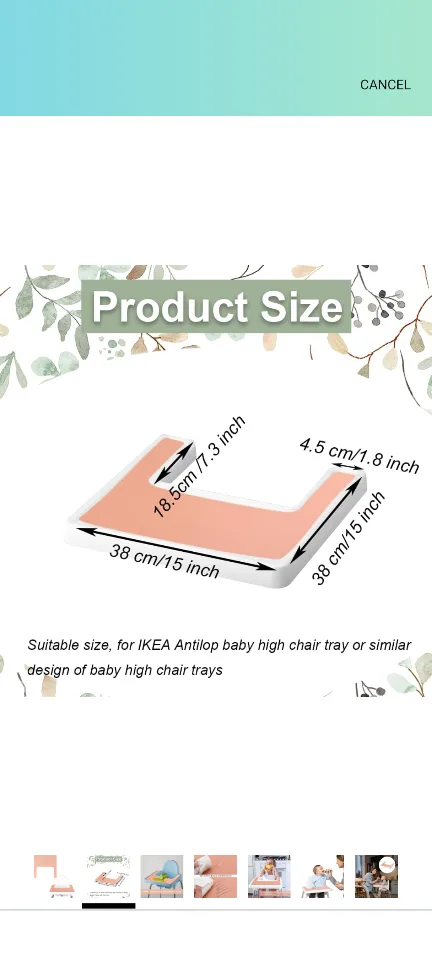 IKEA Antilop High Chair Tray Cover image indicator(2)