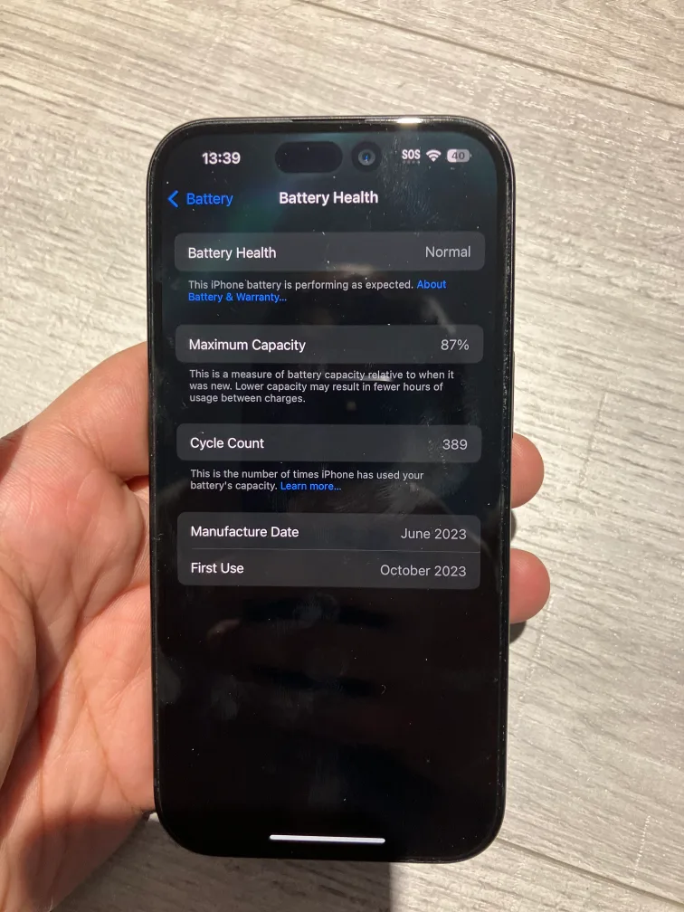 iPhone 15 256GB - Black - Excellent condition image indicator(6)