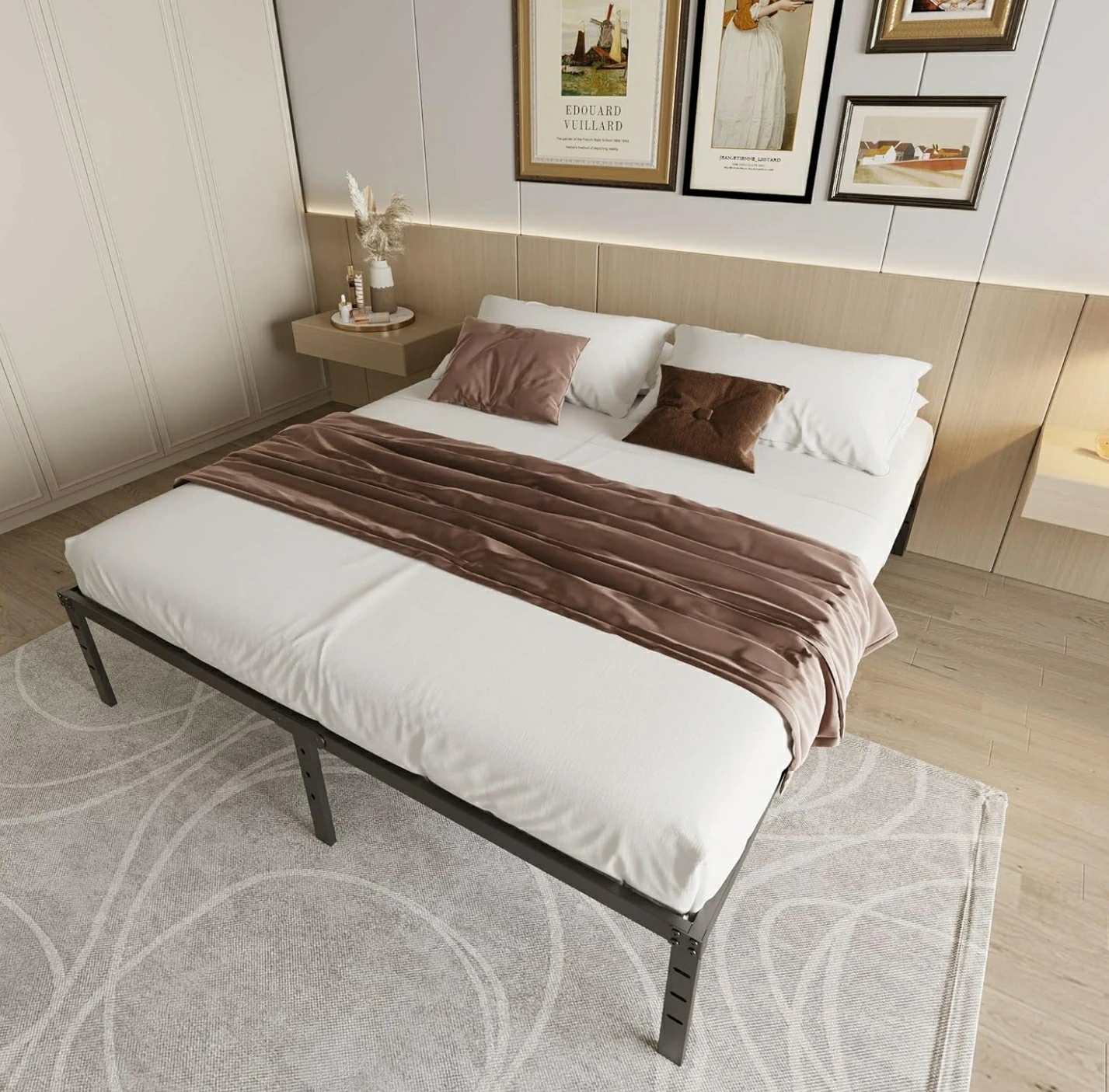 Brand New Queen Size Metal Platform Bed Frame - photo 5