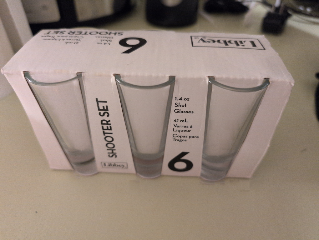 BNIB Libbey Shot Glasses