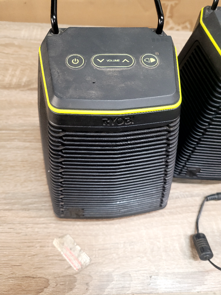 Three Ryobi Bluetooth Speakers with Chargers - photo 3
