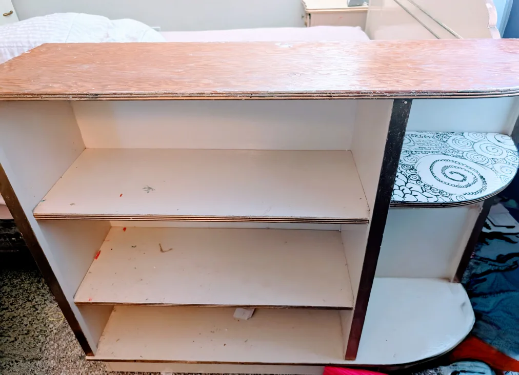 Vintage Wooden Shelving Unit