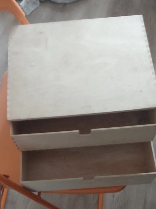 Wooden box with two drawers - photo 2