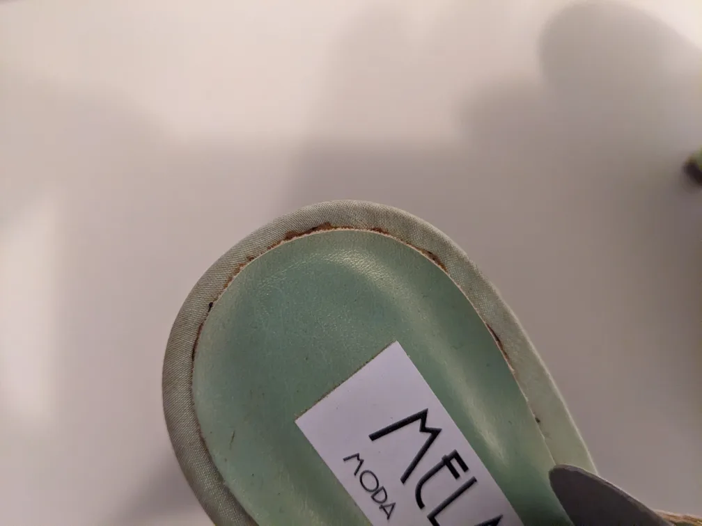 Green and White  Mulan Heels image indicator(4)