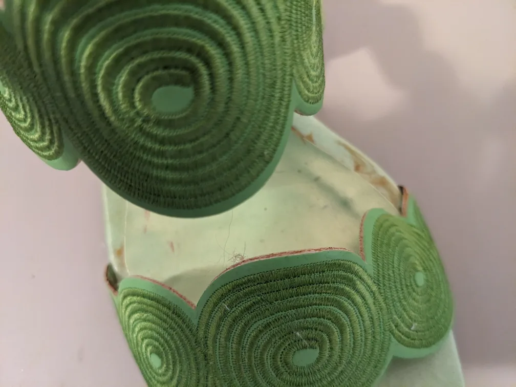 Green and White  Mulan Heels image indicator(6)