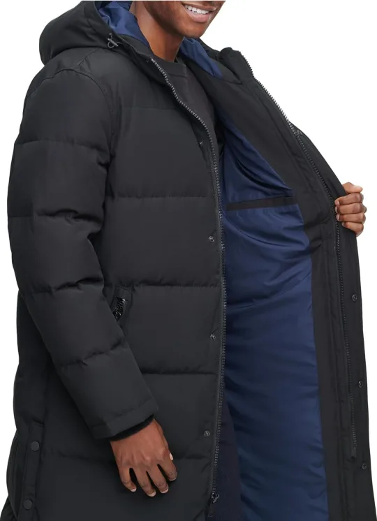 Men DKNY full-length parka coat ( small ) image indicator(3)
