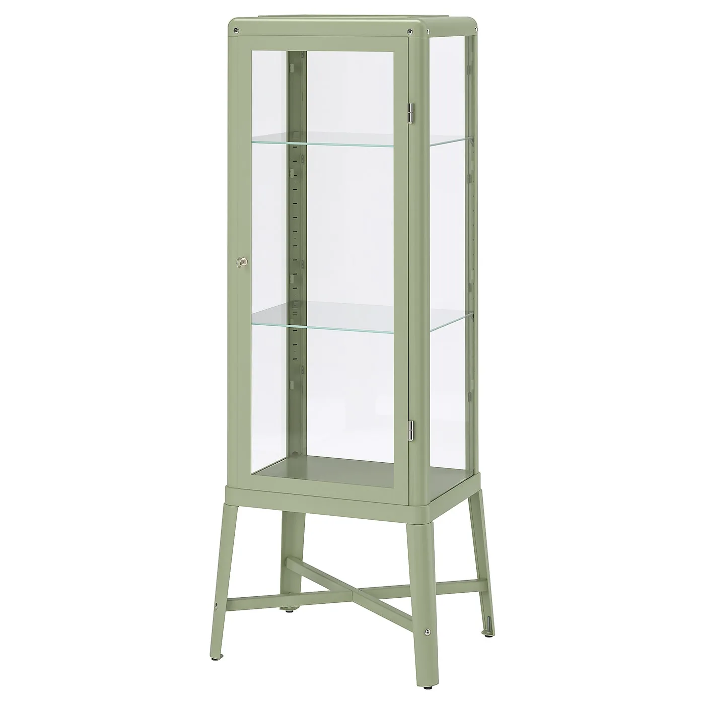 Sage Green Metal Display Cabinet thumbnail