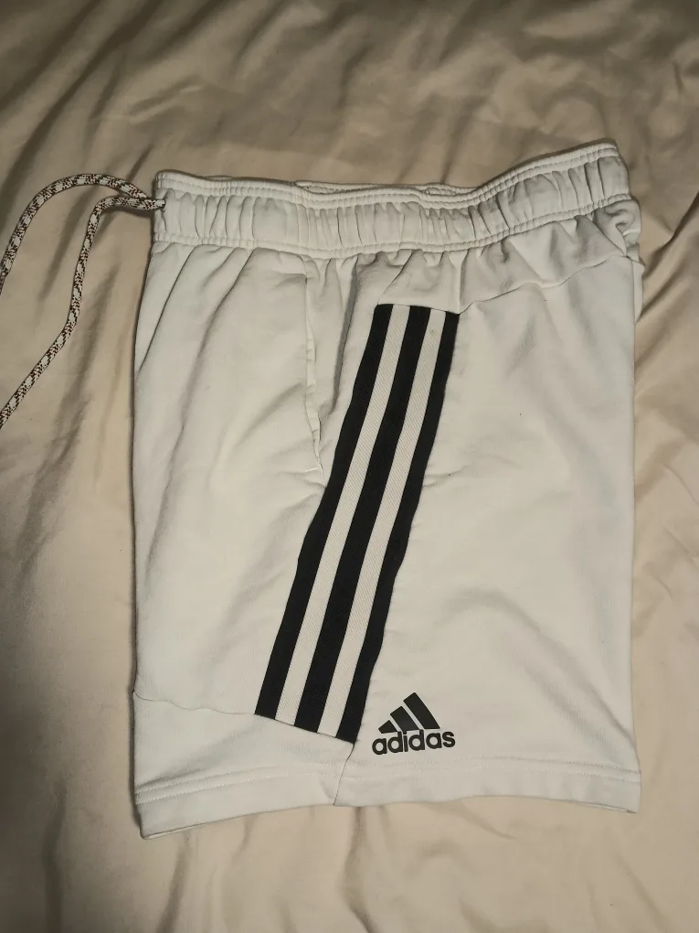 Adidas Off-White Colourblock Shorts image indicator(2)