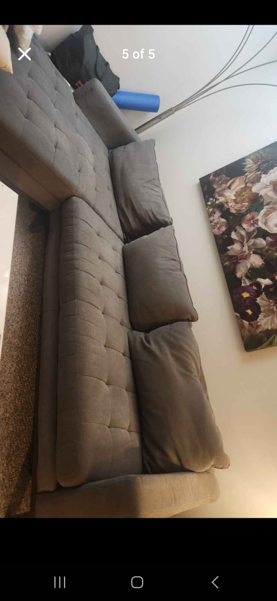 grey sectional couch smoke free 250