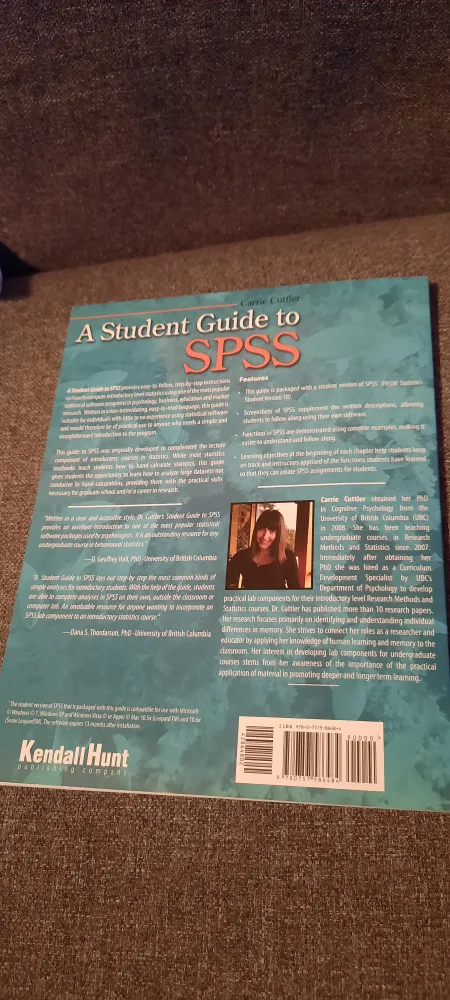 A Student Guide to SPSS Textbook with CD image indicator(2)