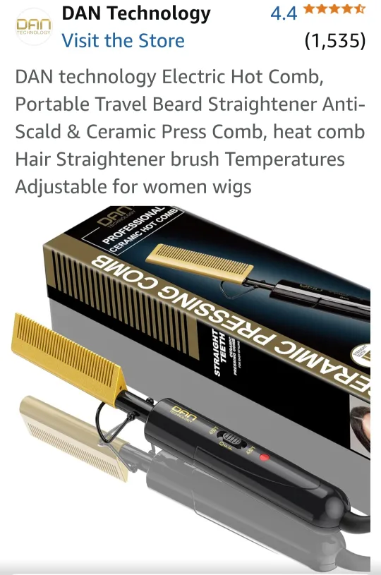 Portable Electric HOT COMB HAIR STRAIGHTENER thumbnail