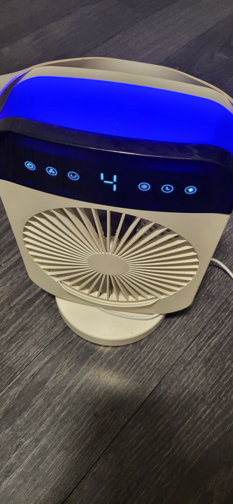 Portable Fan with LED Light