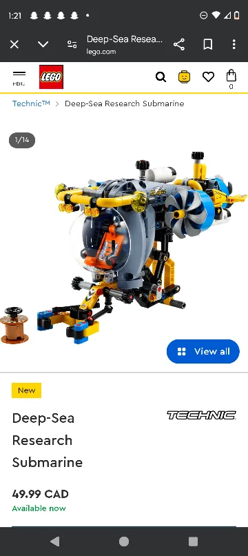 LEGO Technic Deep-Sea Research Submarine 42201 image indicator(2)