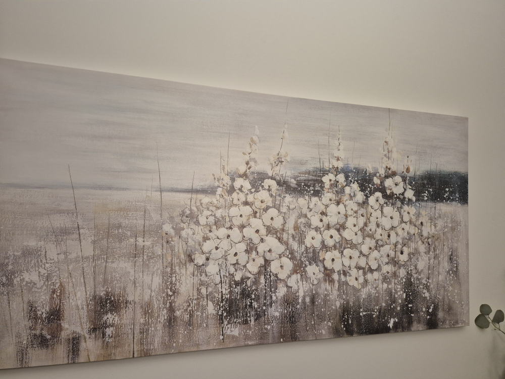 Large Floral Canvas Wall Art