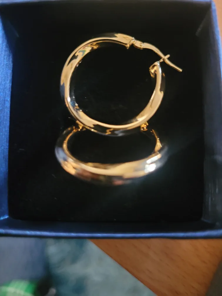 Diamonielles Gold Hoop Earrings image indicator(2)