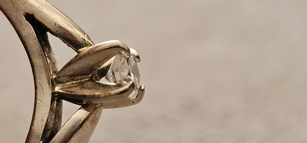 14K White Gold Solitaire Diamond Ring $550 or Best Offer image indicator(3)