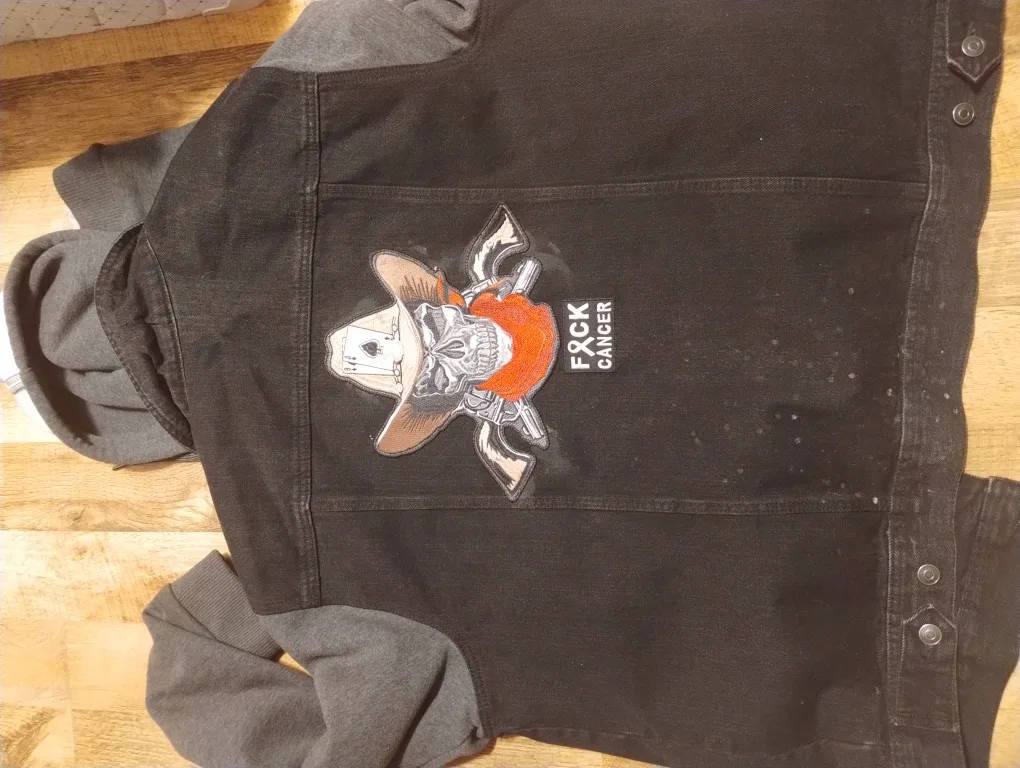 Black Denim Jacket with Patches image indicator(2)