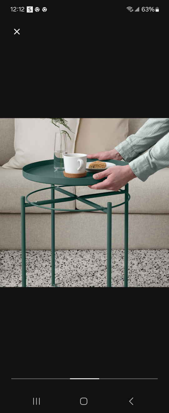 IKEA NORDVIKEN Side Table - Dark Green - photo 2