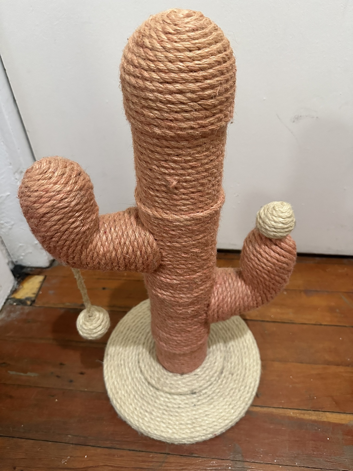 Pink Cactus Cat Scratching Post Toy