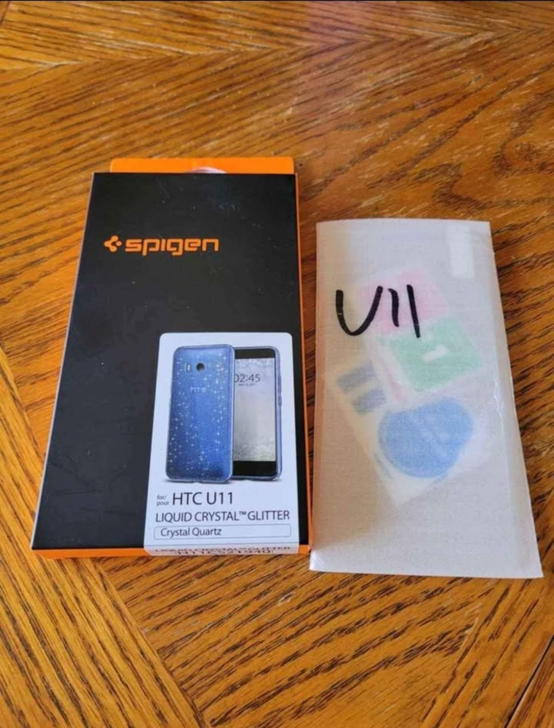 Spigen HTC U11 Crystal Glitter Phone Case - Crystal Quartz