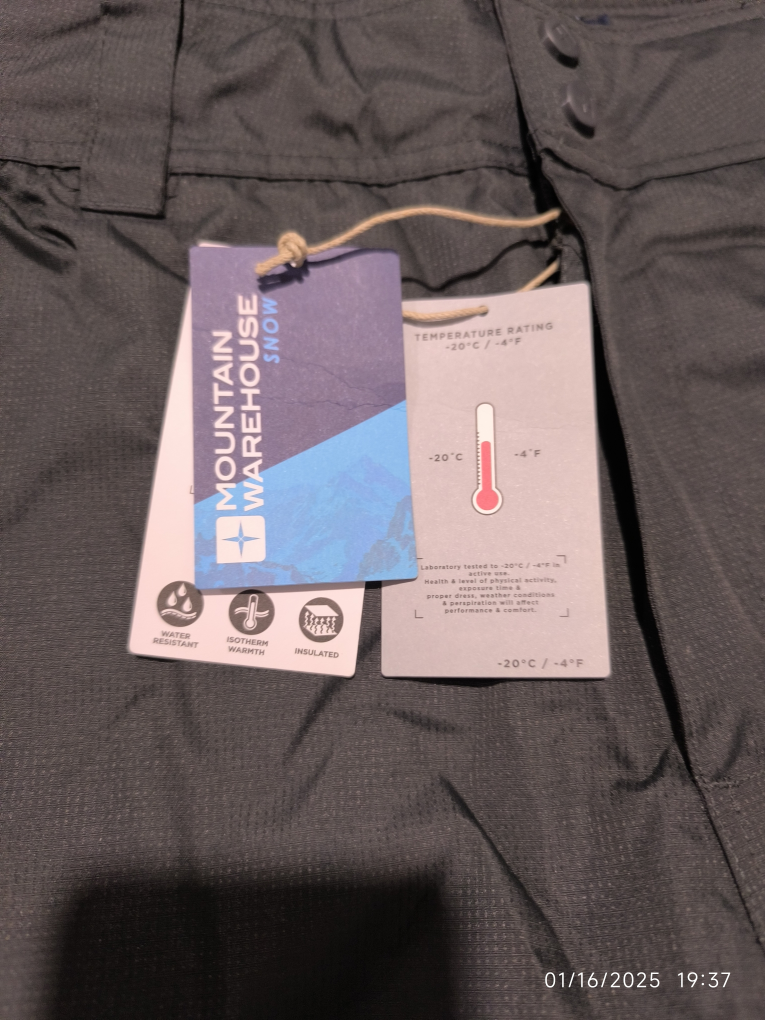 Women Mountain Warehouse Snow Ski Pants - Size M - Grey
