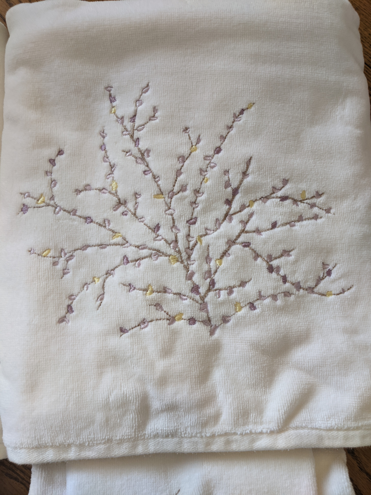 Decorative Embroidered Bath Towel Set - photo 2