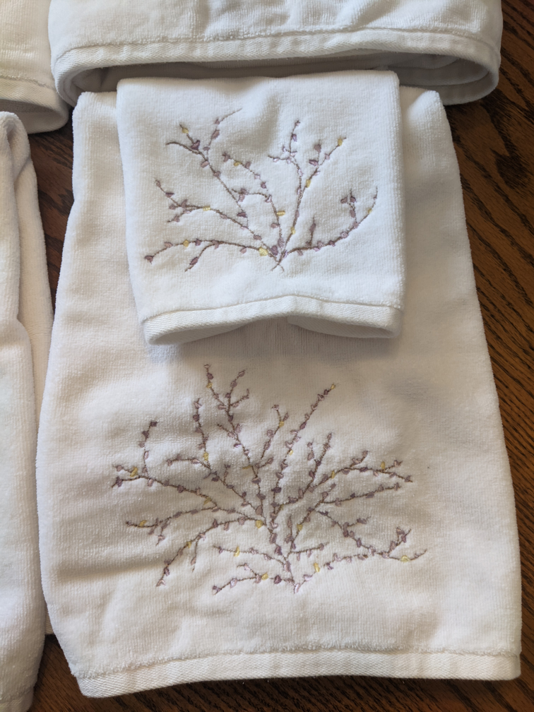 Decorative Embroidered Bath Towel Set - photo 3