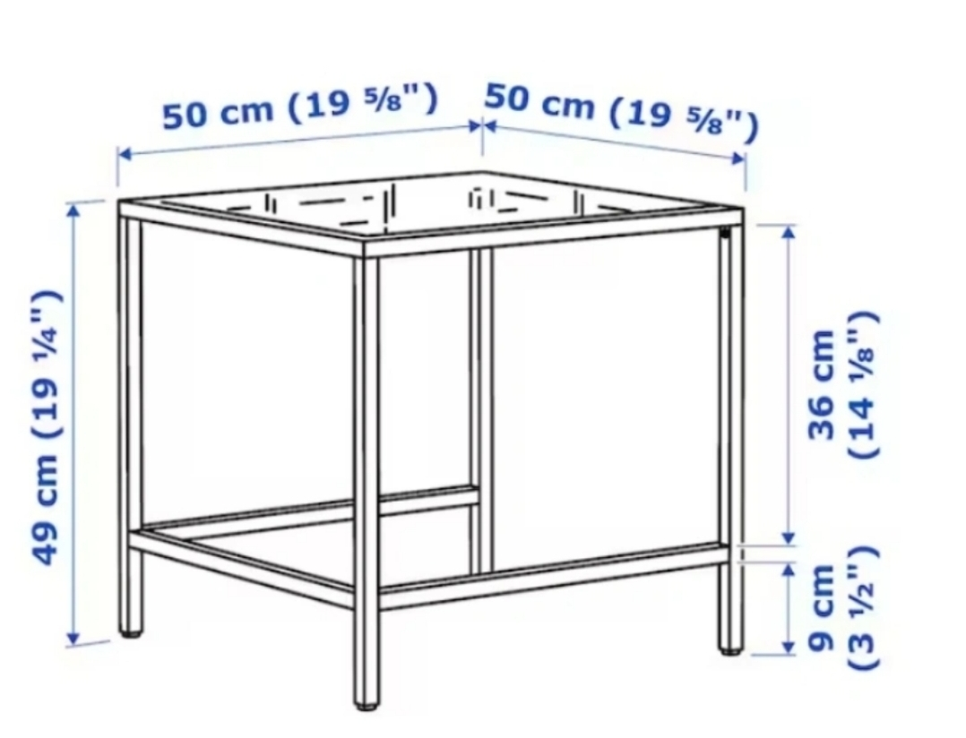 Glass Metal End Table - photo 4