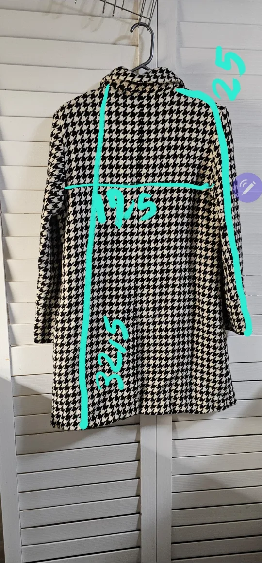 JM Collection Women's Houndstooth Coat Size M image indicator(6)