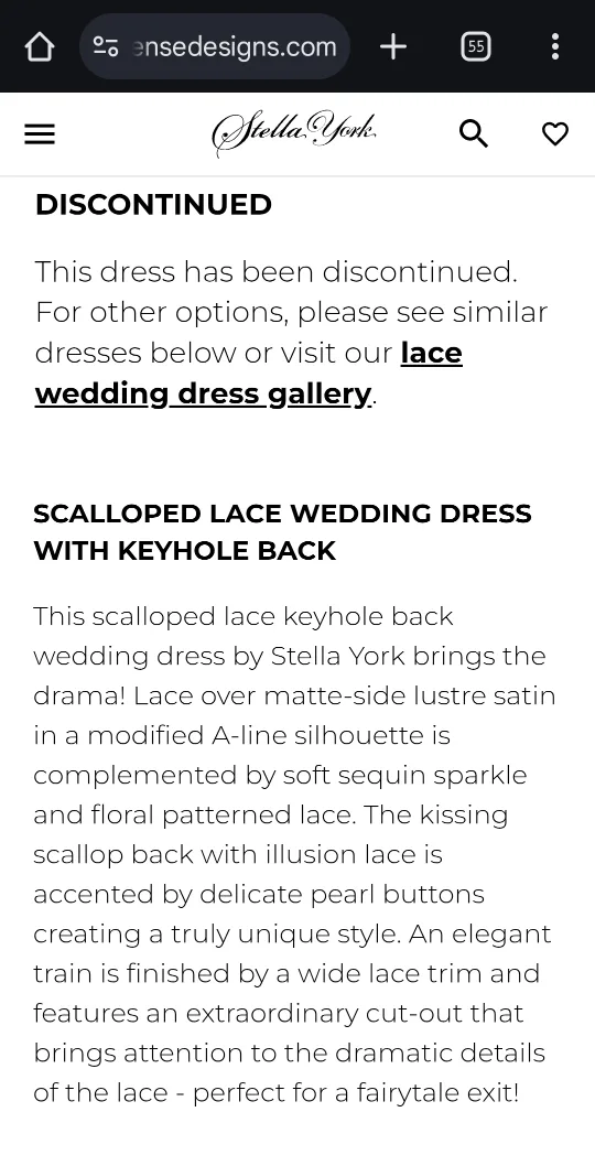 💚 Stella York wedding dress 💚 image indicator(2)