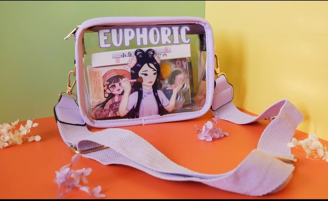 Euphoric Lilac Clear Crossbody Bag #ThriftyPicks image indicator(6)
