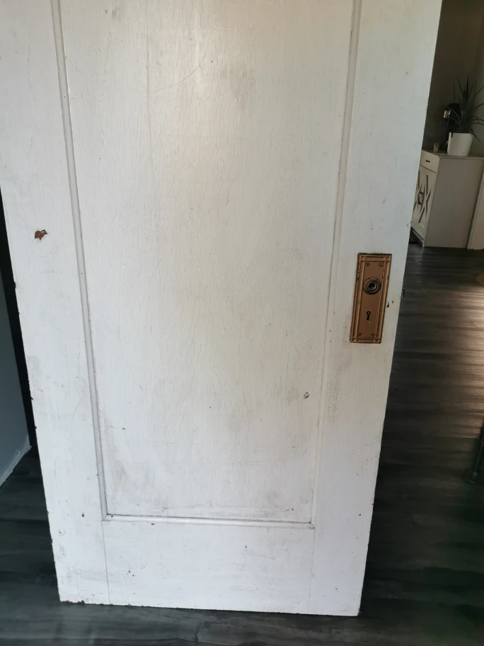 Antique White Pocket Door - photo 2