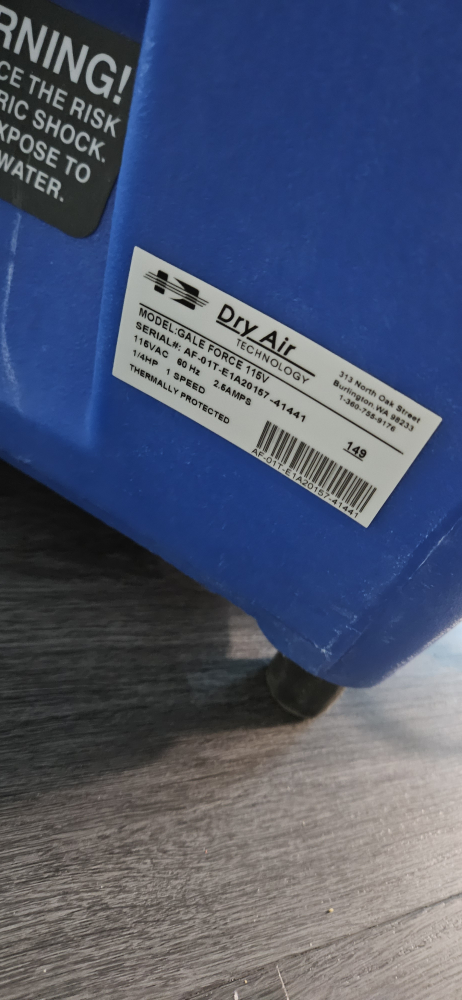 Gale Force Air Mover Fan - Dry Air Technology - photo 3