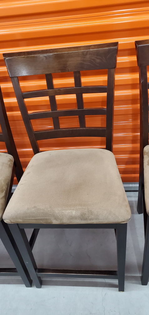 Extendable Solid Malaysian Wood Dining Table Set with 6 Chairs - photo 3