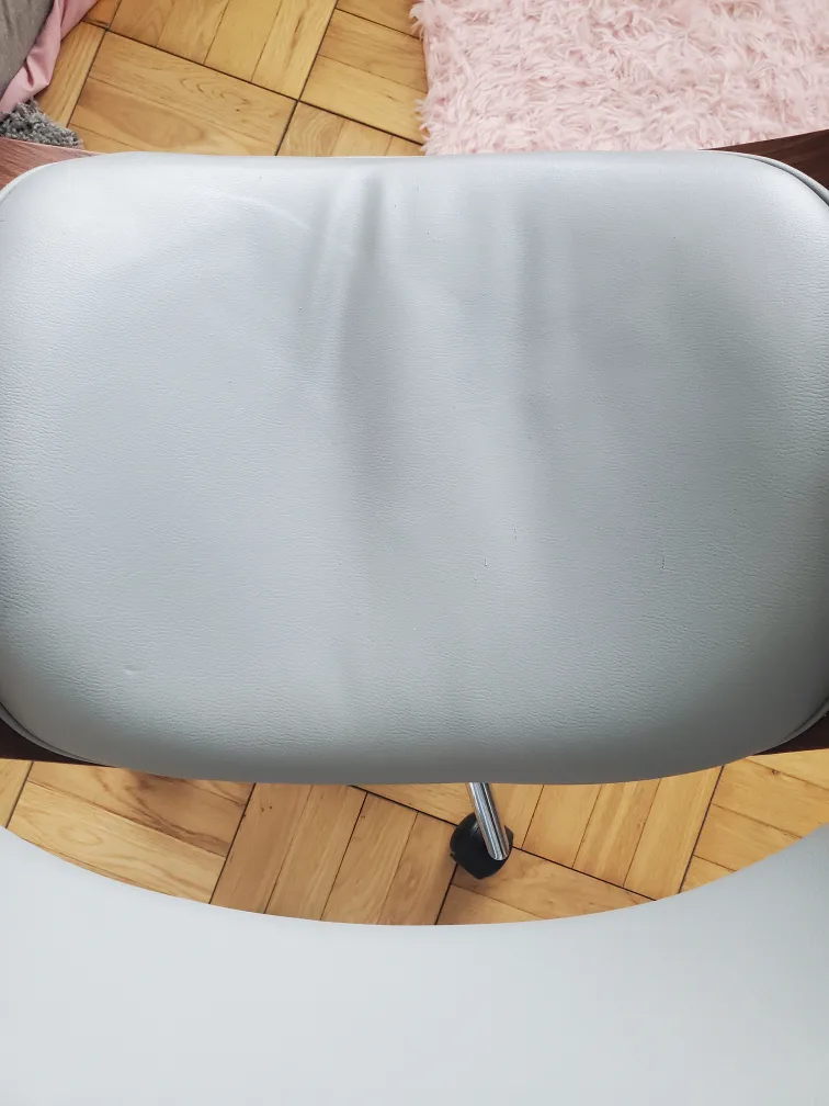 Mid-Century Modern Swivel Office Chair - Gray and Walnut image indicator(5)