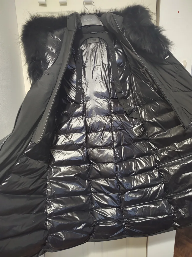 Rudsak Women's Black Down-filled Parka with Fur Hood image indicator(5)