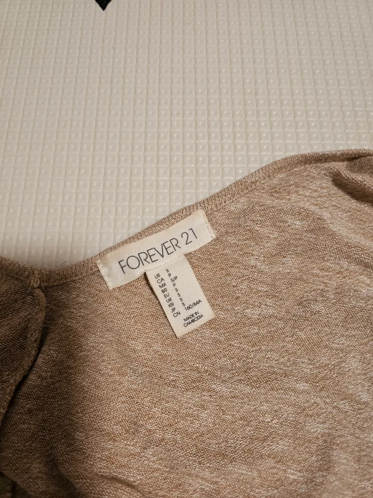 Forever 21 Beige Tank Top image indicator(3)