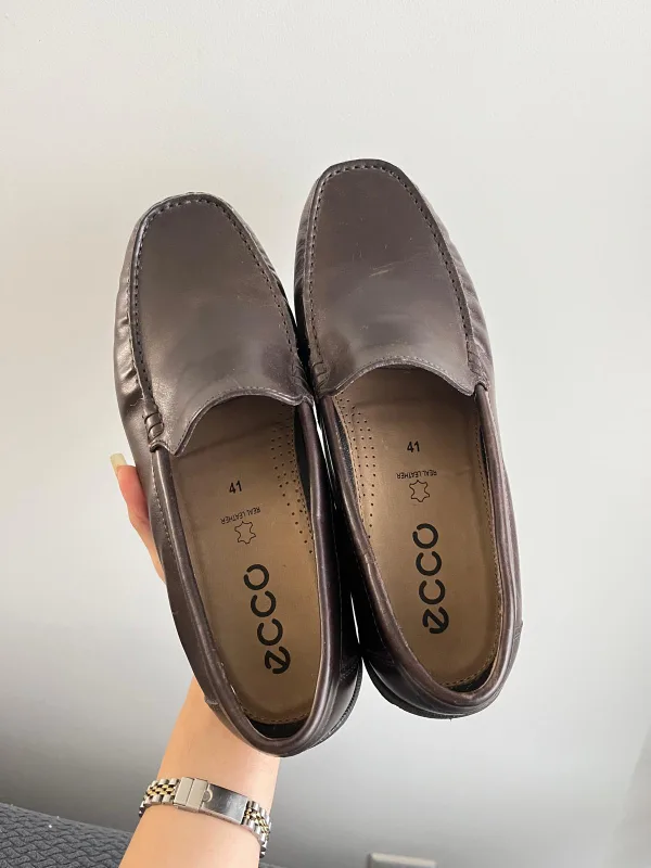 Ecco Brown Leather Dress Shoes image indicator(2)