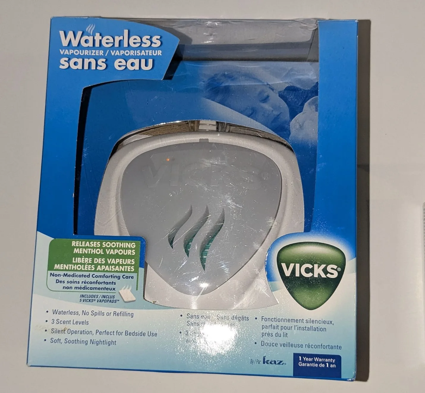 Vicks Waterless Vaporizer with Life Brand Refill Pads image indicator(2)