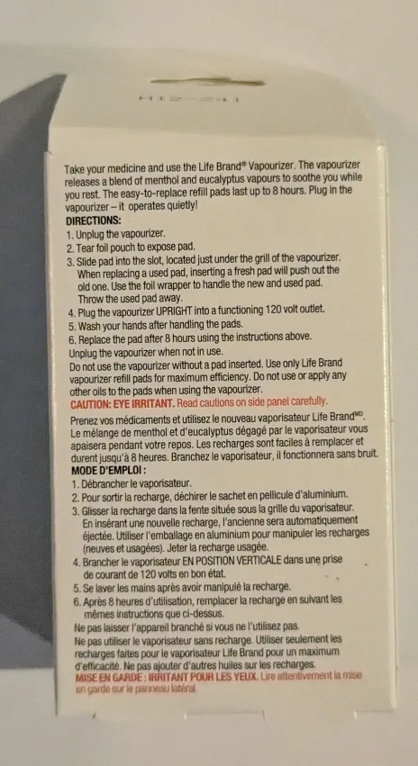 Vicks Waterless Vaporizer with Life Brand Refill Pads image indicator(8)